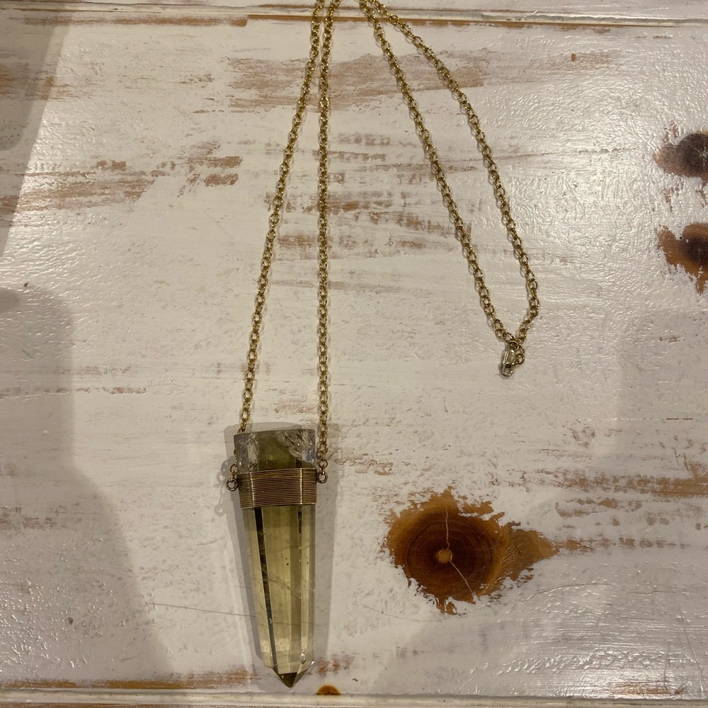 Large Crystal Statement Necklace - image 1